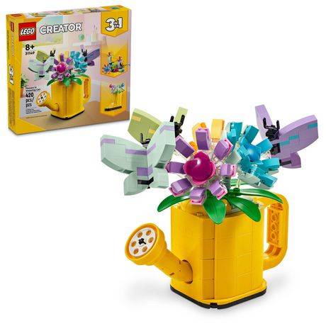 Lego Creator 3 in 1 Flowers in Watering Can Building Toy
