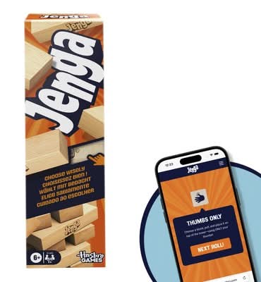 Hasbro Gaming Jenga Board Game With More Ways To Play 6+ Ages