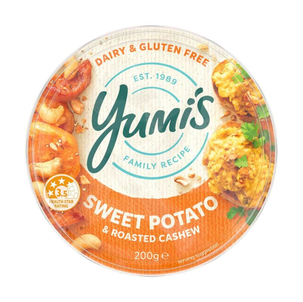 Yumi's Dairy & Gluten Free Family Recipe Dip, Sweet Potato & Roasted Cashew (200g)
