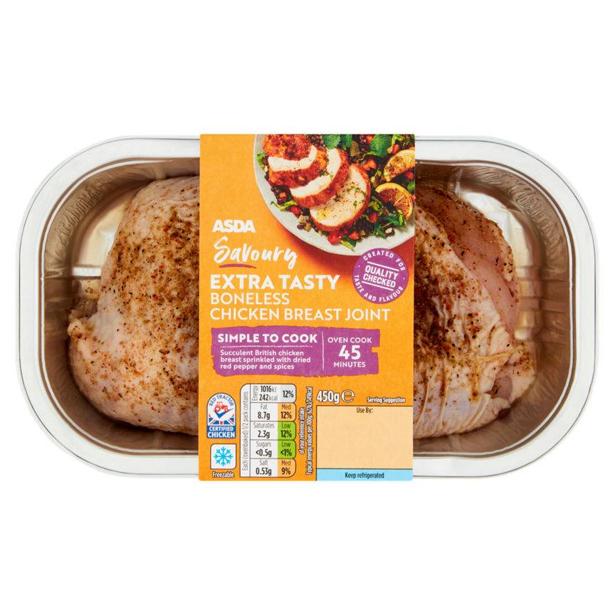 ASDA Savoury Extra Tasty Boneless Chicken Breast Joint (450g)