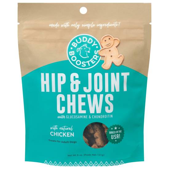 Buddy Biscuits Hip & Joint Chews Chicken Treats For Adult Dogs