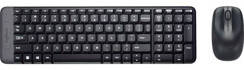 Logitech · Teclado y mouse inalámbrico mk220 (2 un) (2 un)