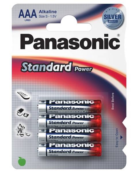 PILHA PANASONIC EVD Power LR03 4 PILHAS