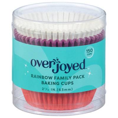 Overjoyed Baking Cups Rainbow - 150 Count