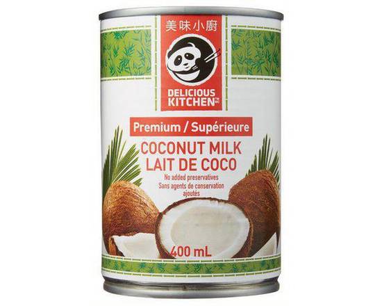 Delicious Kitchen · Lait de coco premium (400 ml) - Premium coconut milk (400 mL)