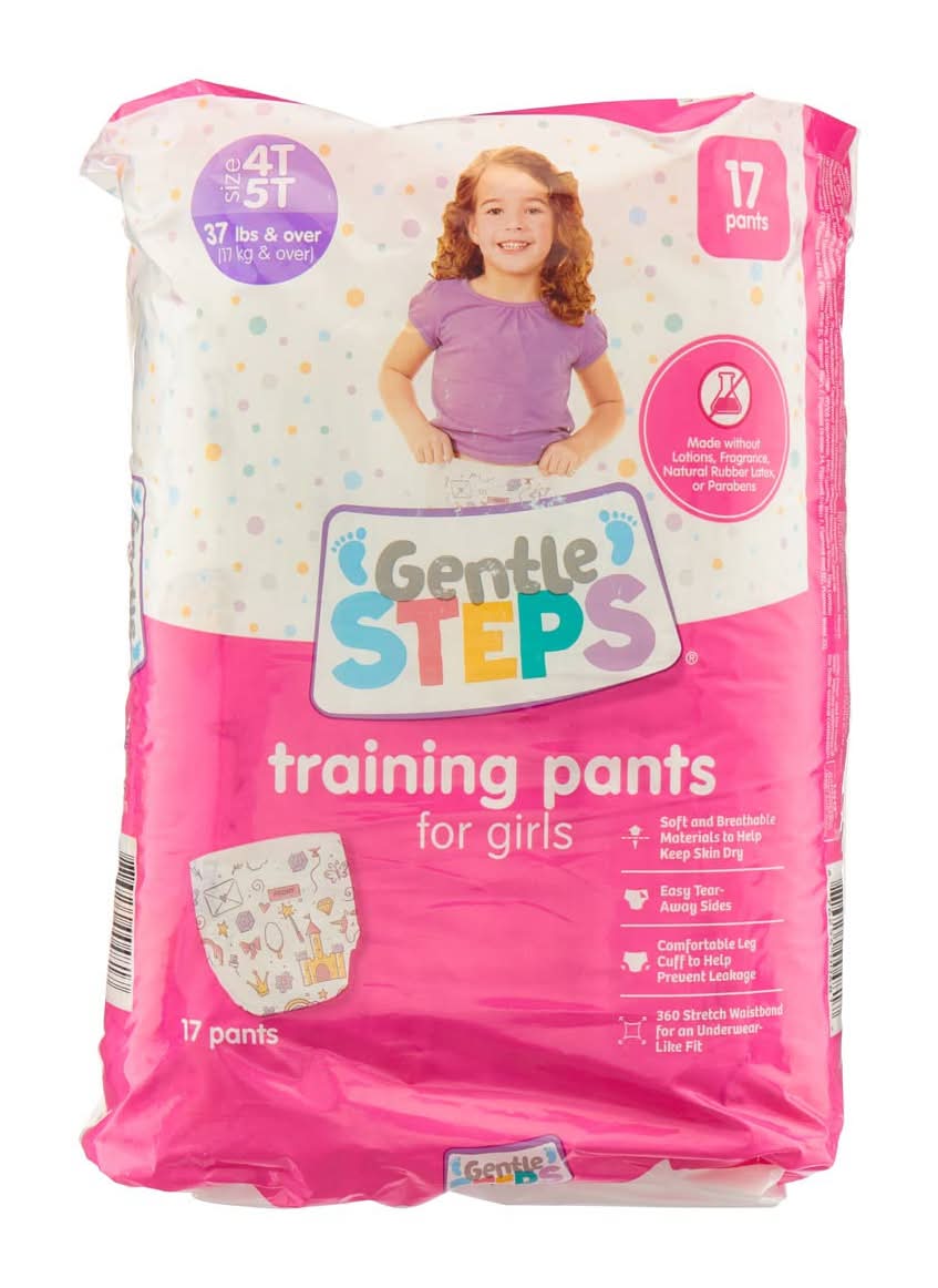 Gentle Steps Training Pants For Girls, 4T/5T (17 ct)