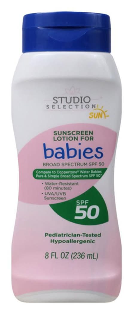 Studio Selection Spf 50 Sunscreen Lotion For Babies 8 Fl Oz