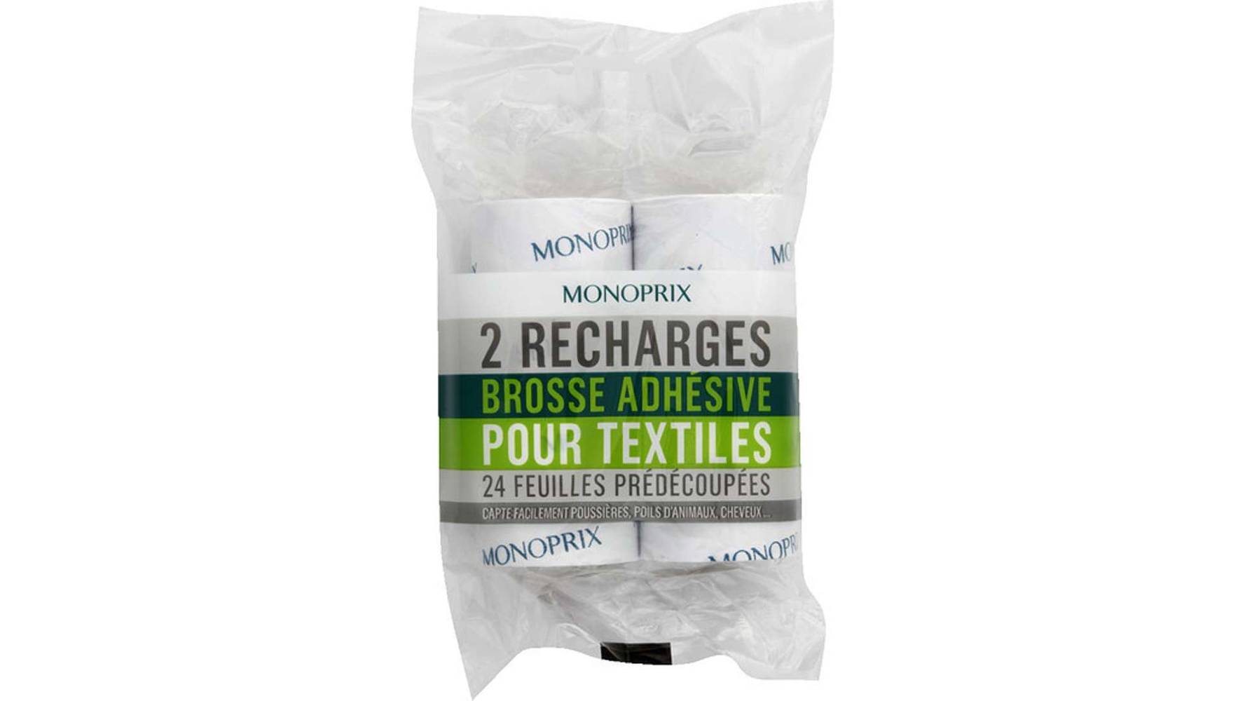 Monoprix - Recharges brosse adhésive pour textiles (2)