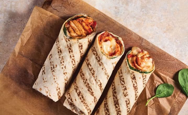 Chicken, Tomato & Basil Hot Wrap