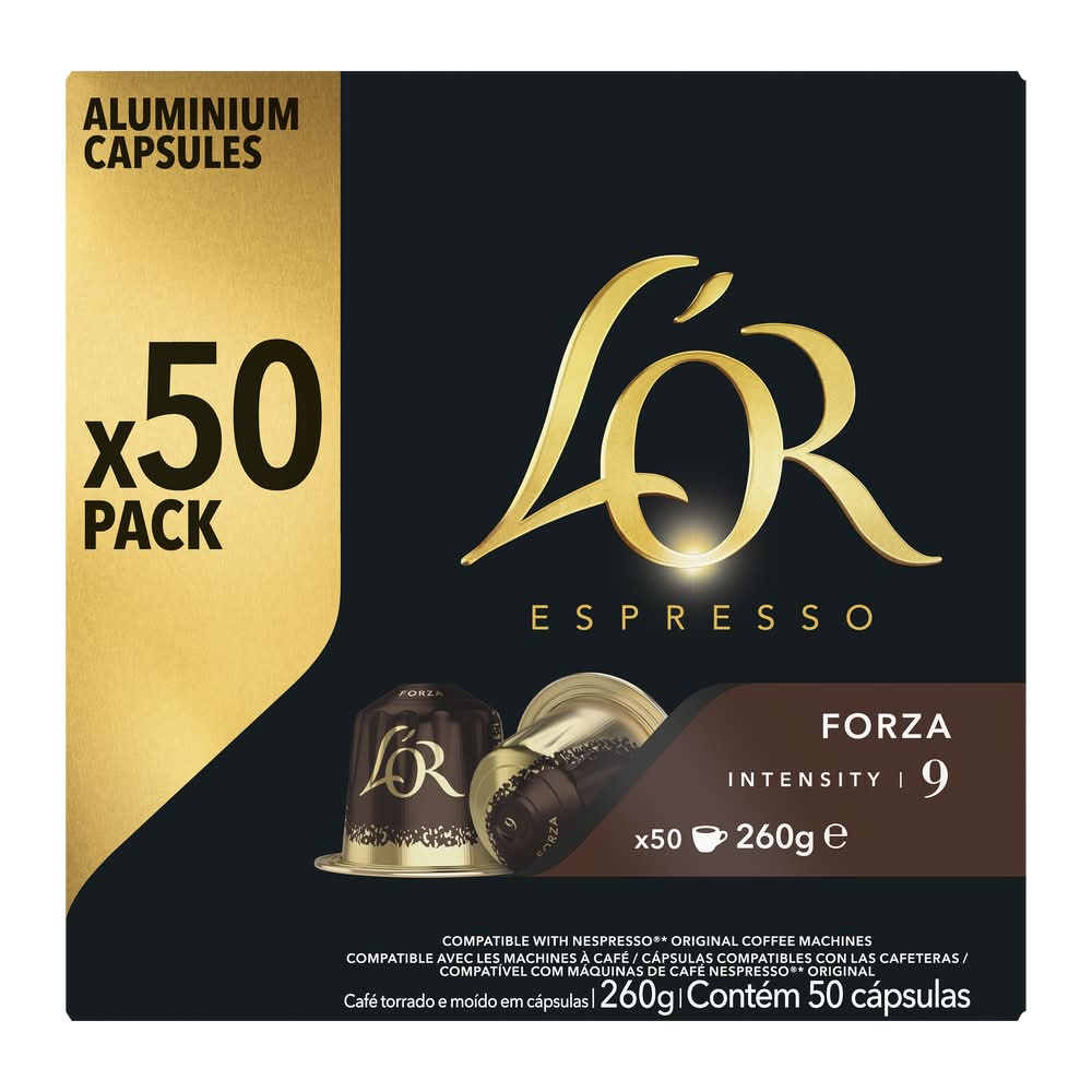 L'OR - Café capsule espresso forza intensité 9 (50)