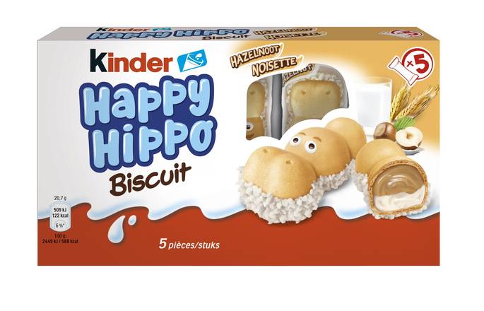 Kinder - Biscuits happy hippo (noisette)