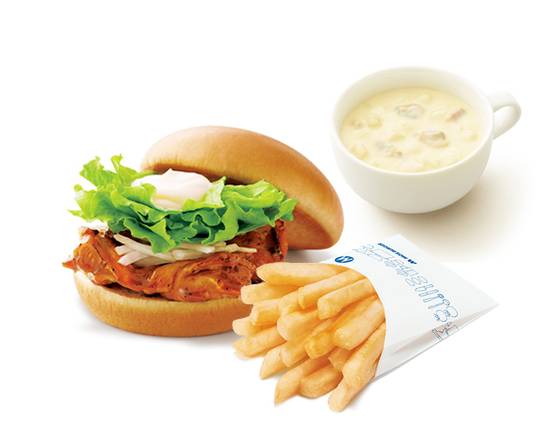 テリヤキチキンバーガー＋70円ドリンクセット