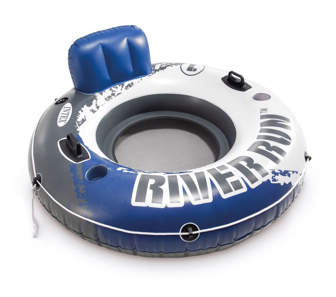 Intex River Run Blue/White Vinyl Inflatable Floating Tube
