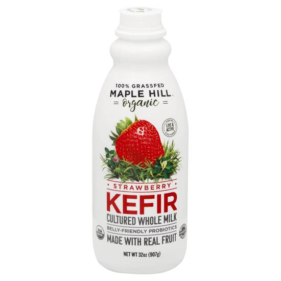 Maple Hill Organic Kefir (32 oz) (strawberry)