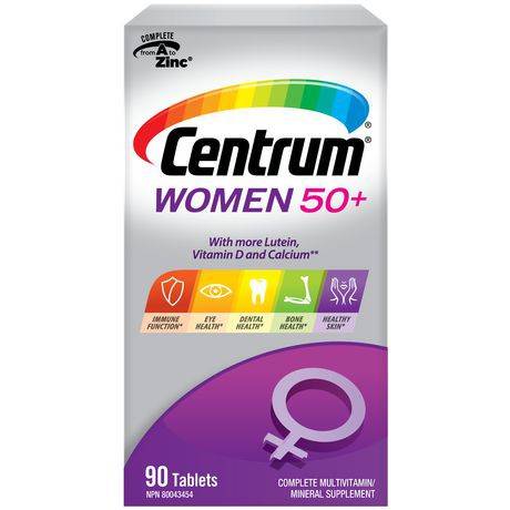Centrum femmes 50+ comprimés multivitamines (90 comprimés) - centrum women 50+ multivitamin tablets (90 tablets)