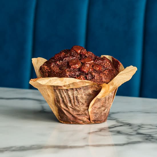 Muffin coeur choco-noisettes