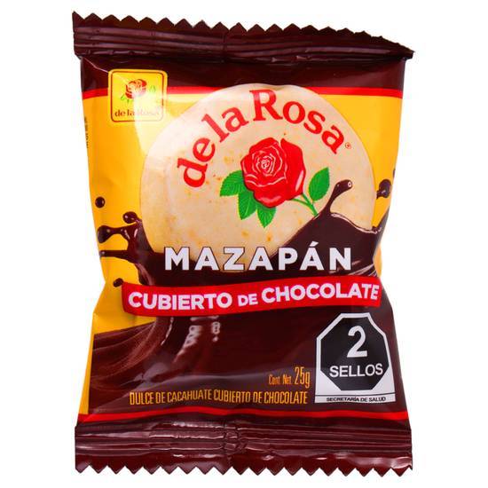 De la Rosa Mazapan Con Chocolate 25g