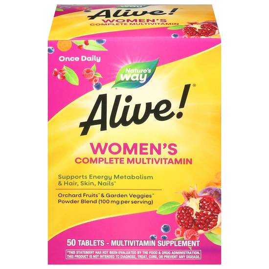 Nature's Way Women's Energy Complete Multivitamin, 50 Tablets