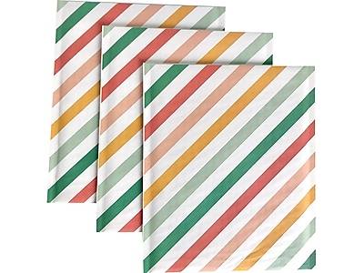 8.5 x 11 Self-Sealing Padded Bubble Mailer, Multicolor, 3/Pack (246456)