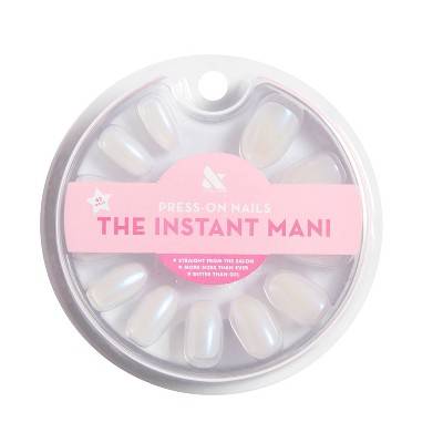 Olive & June The Instant Mani Press-On Nails Oval Medium, Pink Goldfish