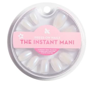 Olive & June The Instant Mani Press-On Nails Oval Medium, Pink Goldfish