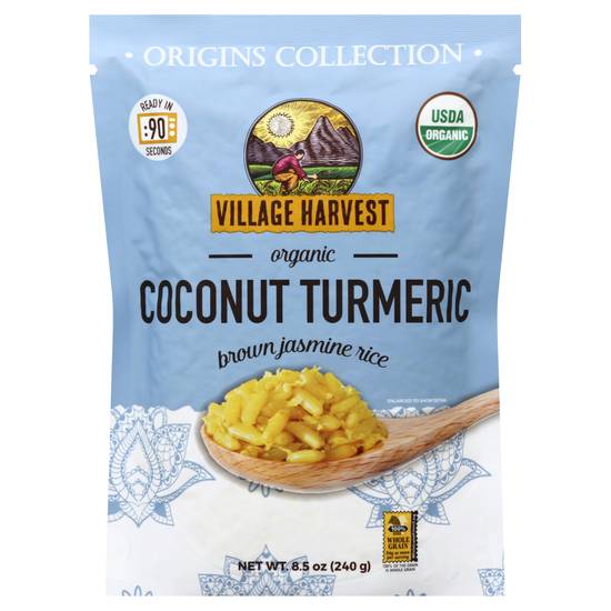 Village Harvest Coconut Turmeric Brown Jasmine Rice (8.5 oz)
