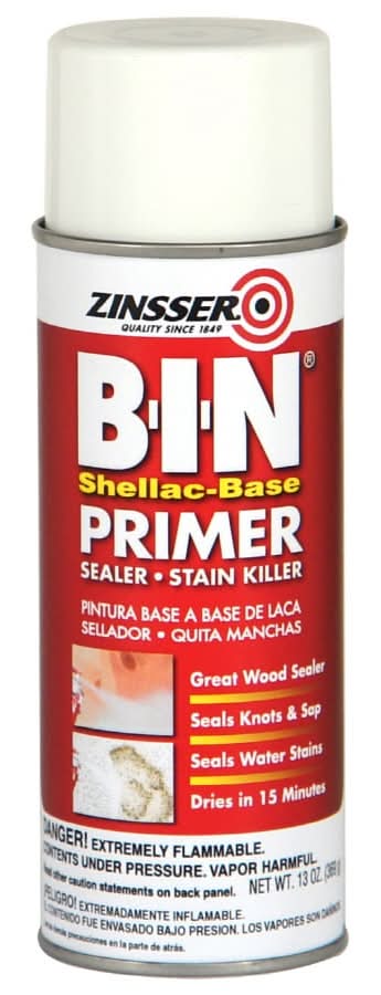 Zinsser BIN Interior/Exterior Multi-purpose Shellac Wall and Ceiling Primer ( Spray can )