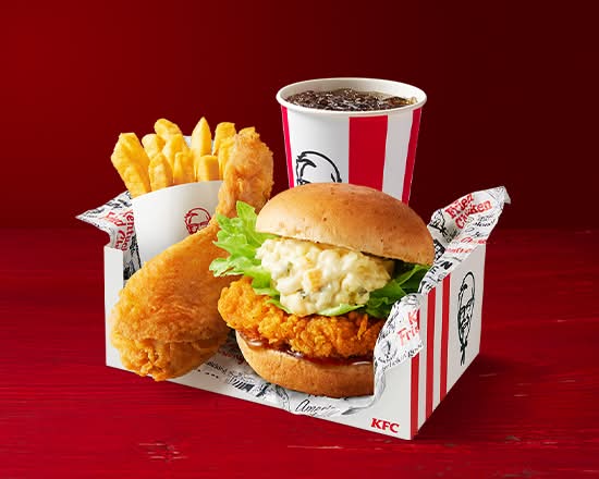 チキン南蛮フィレバーガーよくばりセット Chicken Namban Fillet Burger Abundant Combo