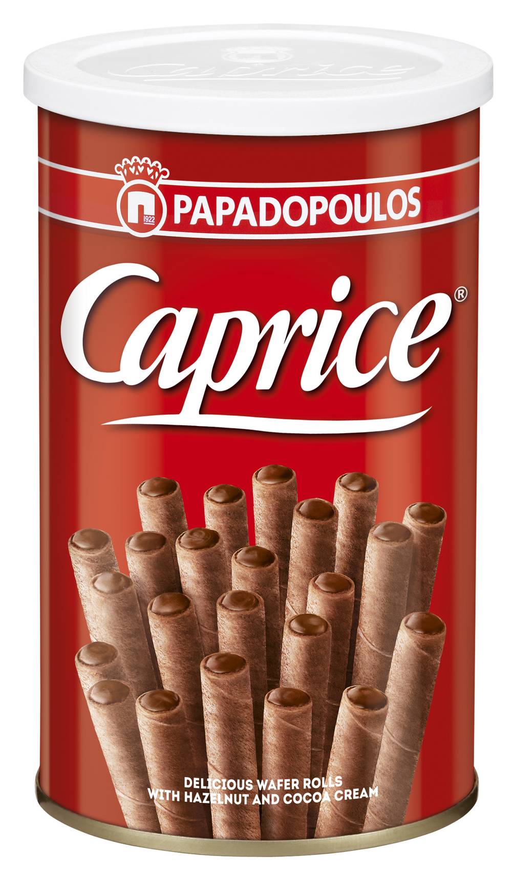 Papadopoulos - Gaufrette fourrée à la crème de noisette et cacao (115g)