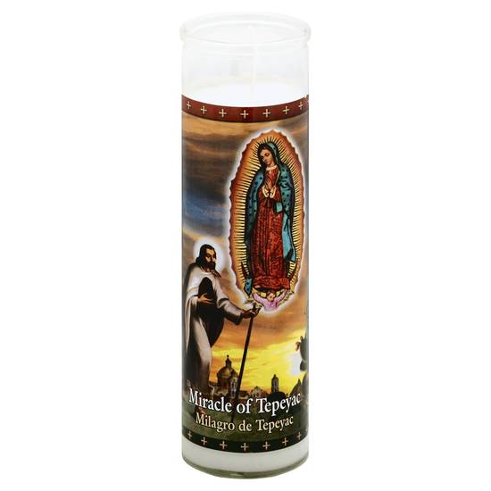 St. Jude Candle Company 8 in Miracle Of Tepeyac Glass Candle
