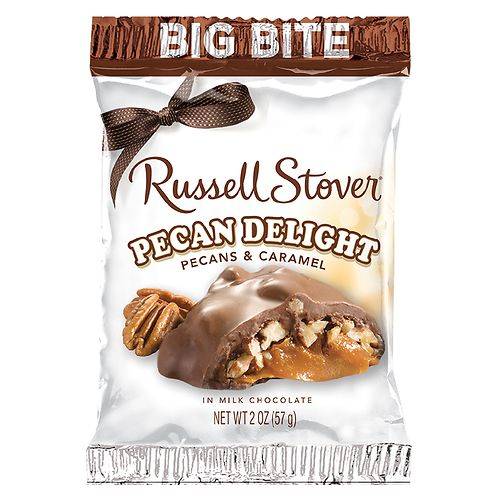 Russell Stover Pecan Delight Big Bite Bar Pecans, Caramel, Chocolate - 2.0 OZ