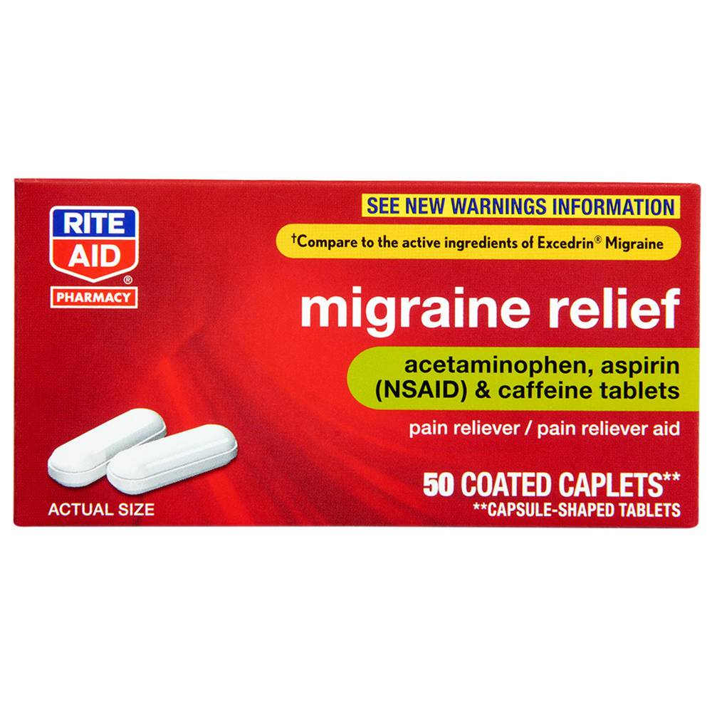 Rite Aid Migraine Relief Coated Caplets (50 ct)