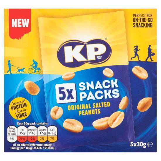 KP Salted Peanuts Multipack (150g)