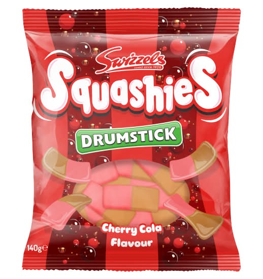 Swizzels Cherry Cola, Squashies Drumstick Gums (140g)