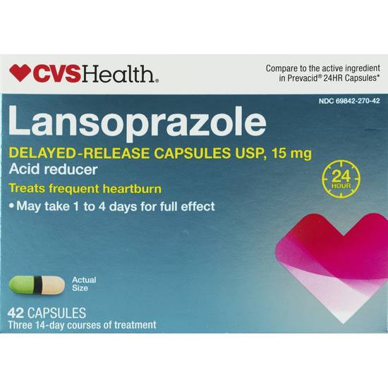 CVS Health Delayed-Release Acid Reducer Tablets, 42 CT