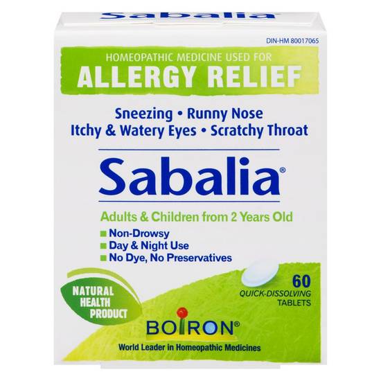 Boiron Sabalia Homeopathic Allergy Medicine (60 units)