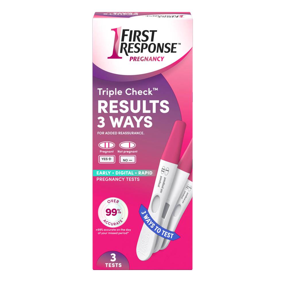 First Response Triple Check Pregnancy Test (3 ct)