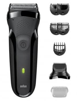 Afeitadora Eléctrica Braun SERIES3 300BT, Uso Seco y Mojado