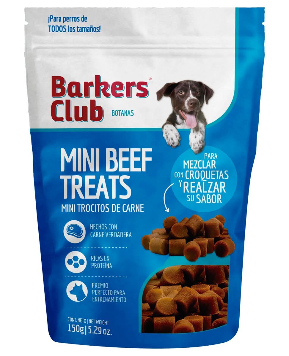 Barkers Club · Botanas para perros, carne, Mini (150 g)