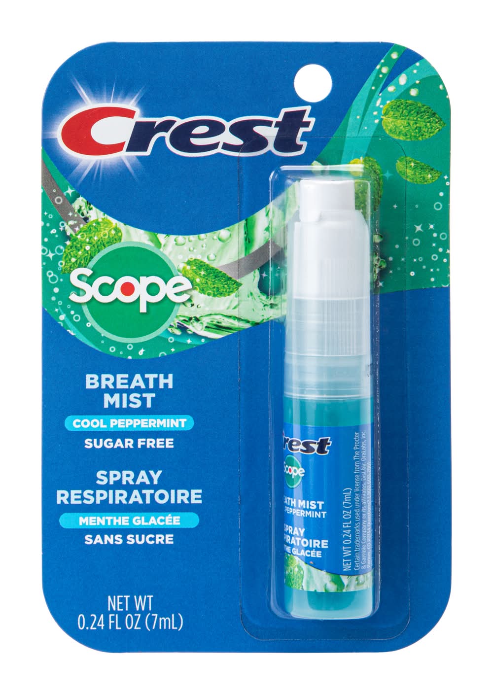 Crest Scope Cool Peppermint Breath Mist 0.24oz Peppermint