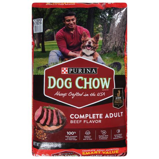 Purina Dog Chow Kibble Beef Flavor Adult Dry Dog Food