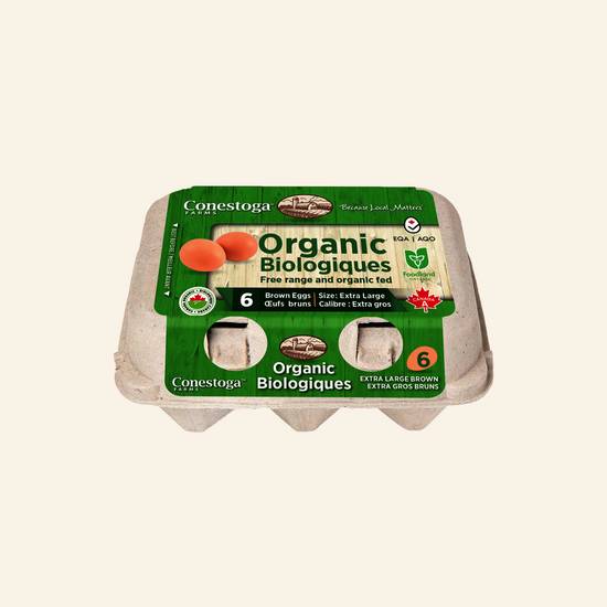 Conestoga Farms Organic Brown Eggs Xl (6 units)