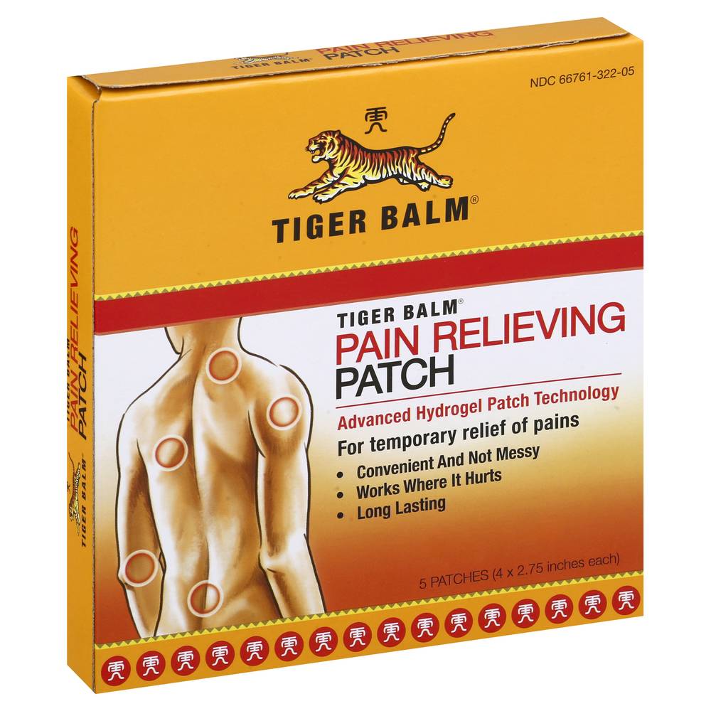 Tiger Balm Pain Relieving Patch (5 ct)