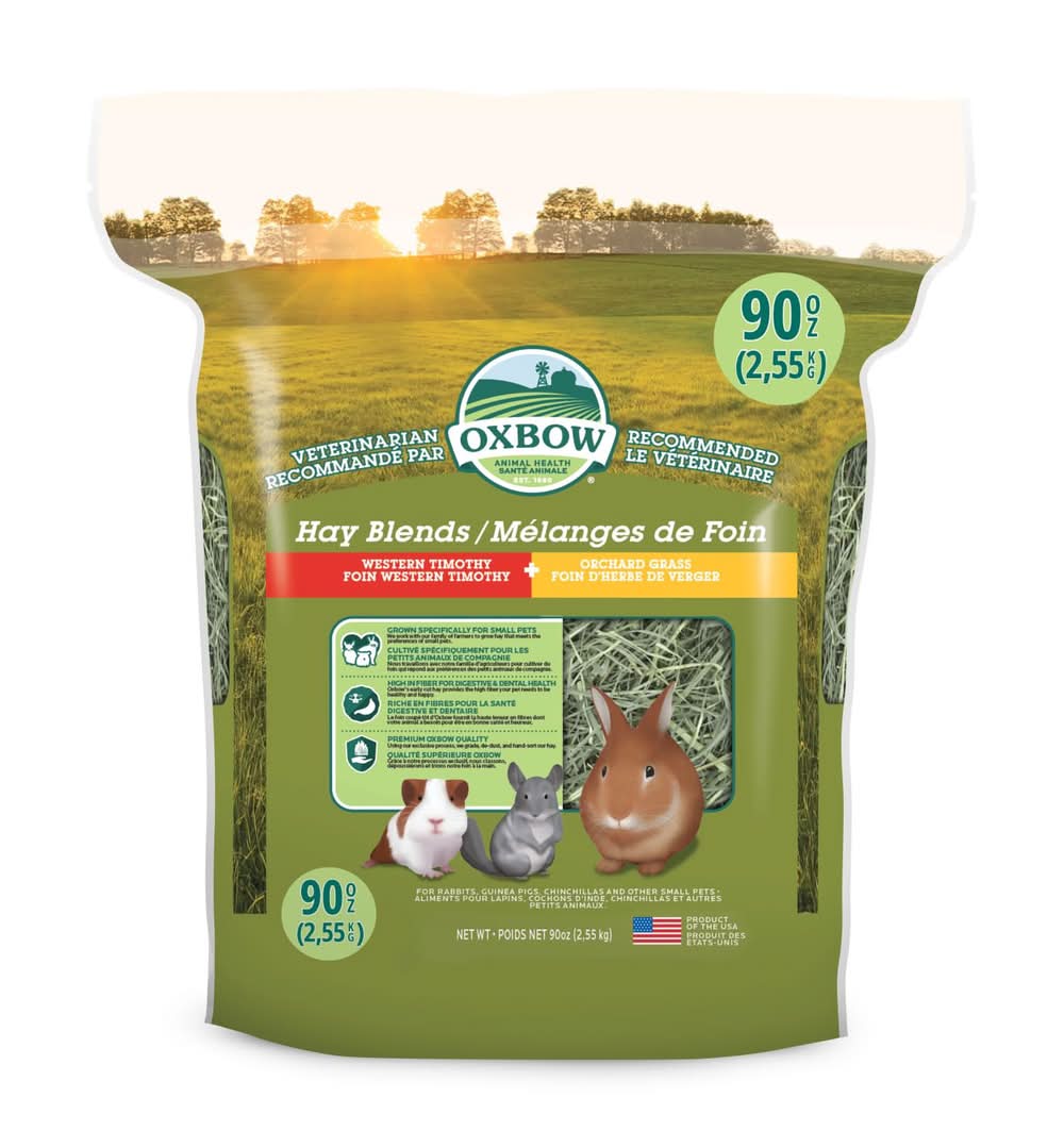 Oxbow Hay Blends Western Timothy & Orchard Grass Small Animal Hay, 90 oz