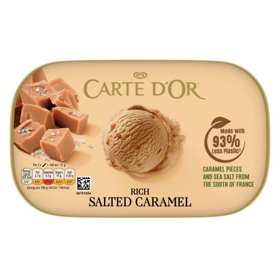 Carte D'or Ice Cream Dessert Rich Ice Cream (salted caramel)