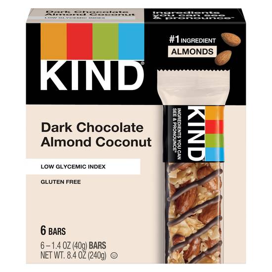 Kind Dark Chocolate & Almond Coconut Bars (6 ct)