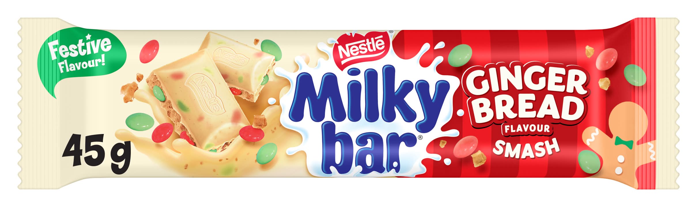 Nestlé Milkybar Confectionery Smash, Ginger Bread (45g)