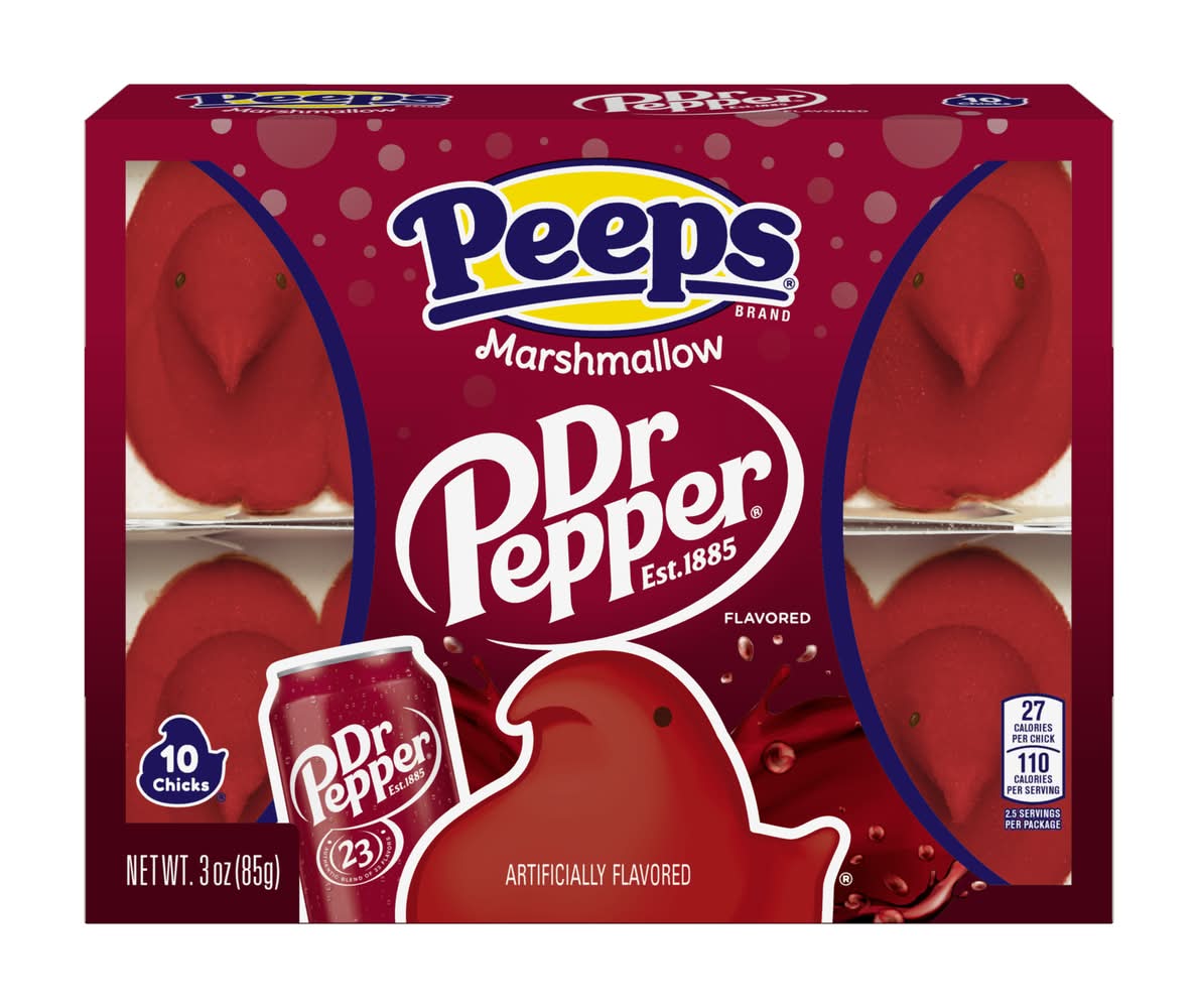 Peeps Dr Pepper Marshmallow Chicks (10 x 3 oz)