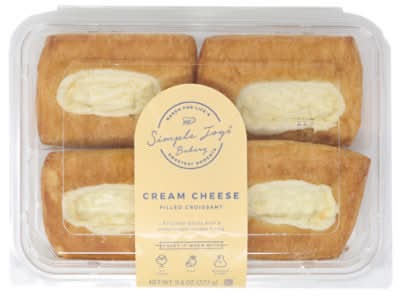Simple Joys Bakery Filled Croissants, Cream Cheese (9.6 oz, 4 ct)