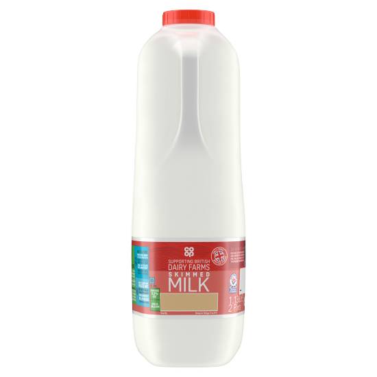 Co-Op British Fresh Skimmed Milk 2 Pints/1.136L